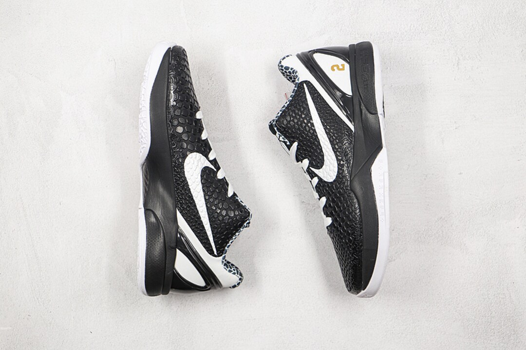 Kobe Protro Mamba Forever Black White-Metallic Gold MakerPlace